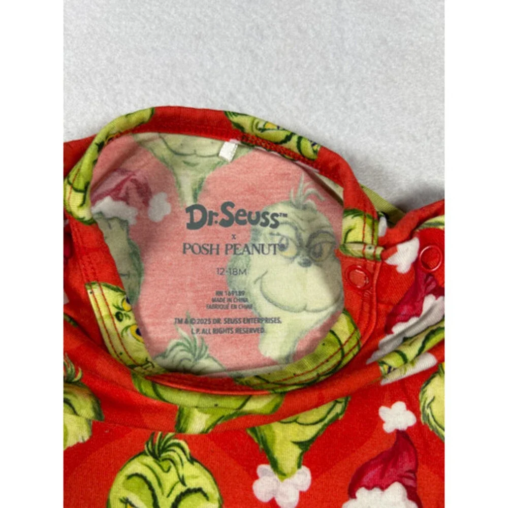 Posh Peanut “The Grinch” Girls-Baby Onesie/Bodysuit (Size 12-18M)